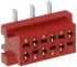 Conector hembra para PCB Amphenol ICC serie TMM, de 20 vías en 2 filas, paso 2.54mm, 230 V, 12A, Montaje Superficial,