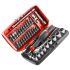 Facom 38-Piece Metric 1/4 in Standard Socket/Bit Set with Ratchet, 6 point