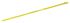 RS PRO Cable Tie, Roller Ball, 200mm x 7.9 mm, Yellow Polyester Coated Stainless Steel, Pk-100
