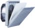 Ventilateur à filtre Pfannenberg, 423m³/h, 230 V ac, 320 x 320mm