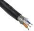 Alpha Wire Twisted Pair Data Cable, 1 Pairs, 0.456 mm², 2 Cores, 22 AWG, Screened, 305m, Black Sheath