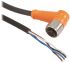 Telemecanique Sensors M12 4-benet Konfektioneret kabel, 5m kabel