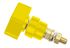 Schutzinger 4mm Yellow Terminal Post, 1kV, 100A, M8 x 0.75 Thread