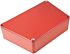 Hammond 1590 Series Red Die Cast Aluminium Enclosure, IP54, Red Lid, 95 x 121.8 x 39mm