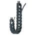 Igus E14, e-chain Black Cable Chain - Flexible Slot, W37 mm x D25mm, L1m, 75 mm Min. Bend Radius, Igumid NB
