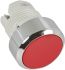 ABB Modular Series Red Round Push Button Head, Momentary Actuation, 22mm Cutout