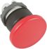 ABB 红色圆形按钮头, Φ22mm开孔, 瞬时, IP66, ABB Modular系列 1SFA611124R1001