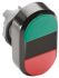 ABB Round Green, Red Push Button Head - Momentary Modular Series, 22mm Cutout
