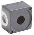 Grey Plastic ABB Modular Push Button Enclosure - 1 Hole 22mm Diameter