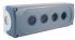 Grey Plastic ABB Modular Push Button Enclosure - 4 Hole 22mm Diameter
