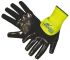 HexArmor Black Nitrile Coated SuperFabric® Work Gloves, Size 8, Medium, 2 Gloves