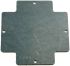 Rose Steel Mounting Plate 159 x 159 x 2.5mm for use with Polyester CombiBox Enclosure