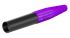 Staubli Violet 6 mm Hun Bananhunstik Crimp 600V Bananfatning