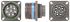 Złącze 8-pinowe Żeński Souriau Sunbank by Eaton Żeński Montaż na panelu MIL-DTL-38999 rozmiar 19