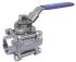 RS PRO Carbon Steel Full Bore, 2 Way, Ball Valve, BSPP 1 1/4in