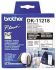 Brother White Black Print Label Roll, 1000Per Roll Qty