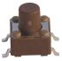 Brown Stem Tactile Switch, Single Pole Single Throw (SPST) 50 mA @ 12 V dc 7mm Surface Mount