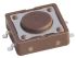 Brown Cap Tactile Switch, SPST 50 mA @ 12 V dc 12mm Surface Mount