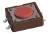 Red Cap Tactile Switch, Single Pole Single Throw (SPST) 50 mA @ 12 V dc 12mm Surface Mount