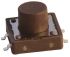 Brown Cap Tactile Switch, Single Pole Single Throw (SPST) 50 mA @ 12 V dc Surface Mount