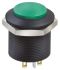 Apem Double Pole Double Throw (DPDT) Green LED Push Button Switch, Panel Mount, 12V dc