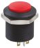 Apem Illuminated Push Button Switch, Panel Mount, 24.2mm Cutout, DPDT, Red LED, 12V dc