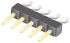 Samtec TSM Series Right Angle Surface Mount Pin Header, 5 Contact(s), 2.54mm Pitch, 1 Row(s), Unshrouded