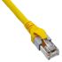 HARTING Cat5e Male RJ45 to Male RJ45 Ethernet Cable, SF/UTP Shield, Yellow PUR Sheath, 1m