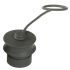Bulgin 6000 Male Dust Cap, Shell Size 32 IP66, IP68, IP69K Rated, Thermoplastic