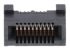 Samtec HSEC8-DV Series Female Edge Connector, Surface Mount, 20-Contacts, 0.8mm Pitch, 2-Row, SMT Termination