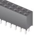 Samtec SQT Series Straight Through Hole Mount PCB Socket, 50-Contact, 2-Row, 2mm Pitch, Solder Termination
