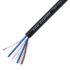 Van Damme Audiokabel 4-leder, Sort, PVC/neopren kappe Parsnoet kabel, UD: 4.85mm, PE Isolation