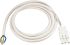 Napájecí kabel 1m, Bílá, A: 3kolíkový GST18i3, B: Bez koncovky, 20 A, 250 V Wieland 2,5 mm²
