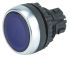BACO Illuminated Flush Blue Push Button Head - Spring Return, 22mm Cutout, Round