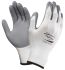 Ansell HyFlex 11-800 White Nylon Mechanic Work Gloves, Size 7, Small, Nitrile Foam Coating
