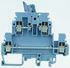 Entrelec SNA Series Grey DIN Rail Terminal Block, 4mm², Double-Level, Screw Termination