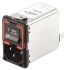 IEC szűrő Férfi, C14, Panelre szerelhető, biztosíték mérete: 5 x 20mm, 6A, 250 V AC, üzemeltetési frekvencia: 50