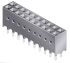 Amphenol ICC 76342 Series Straight Through Hole Mount PCB Socket, 20-Contact, 2-Row, 2.54mm Pitch, Solder Termination