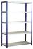 Regálový systém, Dřevotříska, galvanizovaná ocel 5policový 1800mm x 1200mm 450mm nosnost 265kg RS PRO