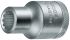 Gedore 16mm Bi-Hex Socket With 1/2 in Drive , Length 39.5 mm