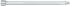 Nástrčná hlavice Zajišťovací prodlužovací tyč 3/8 in Čtyřhran, celková délka: 250 mm Gedore