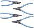 Gedore 4-Piece Circlip Plier Set, Angled, Straight Tip, 250 mm Overall