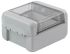Bopla Bocube Series Light Grey Polycarbonate V0 Enclosure, IP66, IP68, IK07, Transparent Lid, 89 x 80 x 47mm