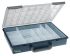 Caja organizadora Raaco de 15 compartimentos de PP Azul, 338mm x 261mm x 57mm