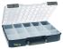 Caja organizadora Raaco de 15 compartimentos Azul, 413mm x 330mm x 79mm