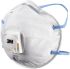 3M Disposable Respirator for General Purpose Protection, FFP2, Valved, Moulded, 10 per Package