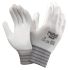 Ansell HyFlex 11-600 White Nylon General Purpose Work Gloves, Size 8, Medium, Polyurethane Coating