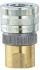 Parker Steel Male Pneumatic Quick Connect Coupling, R 1/2 Male Threaded