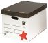 RS PRO White File Storage Box, H287mm x W317mm x D384mm