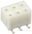 Hirose A3 Series Straight Surface Mount PCB Socket, 6-Contact, 2-Row, 2mm Pitch, Solder Termination